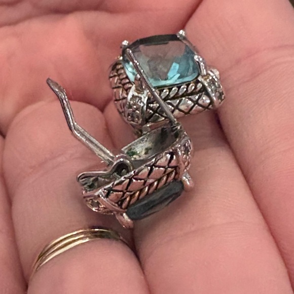 David Yurman blue topaz earrings - Picture 3 of 3